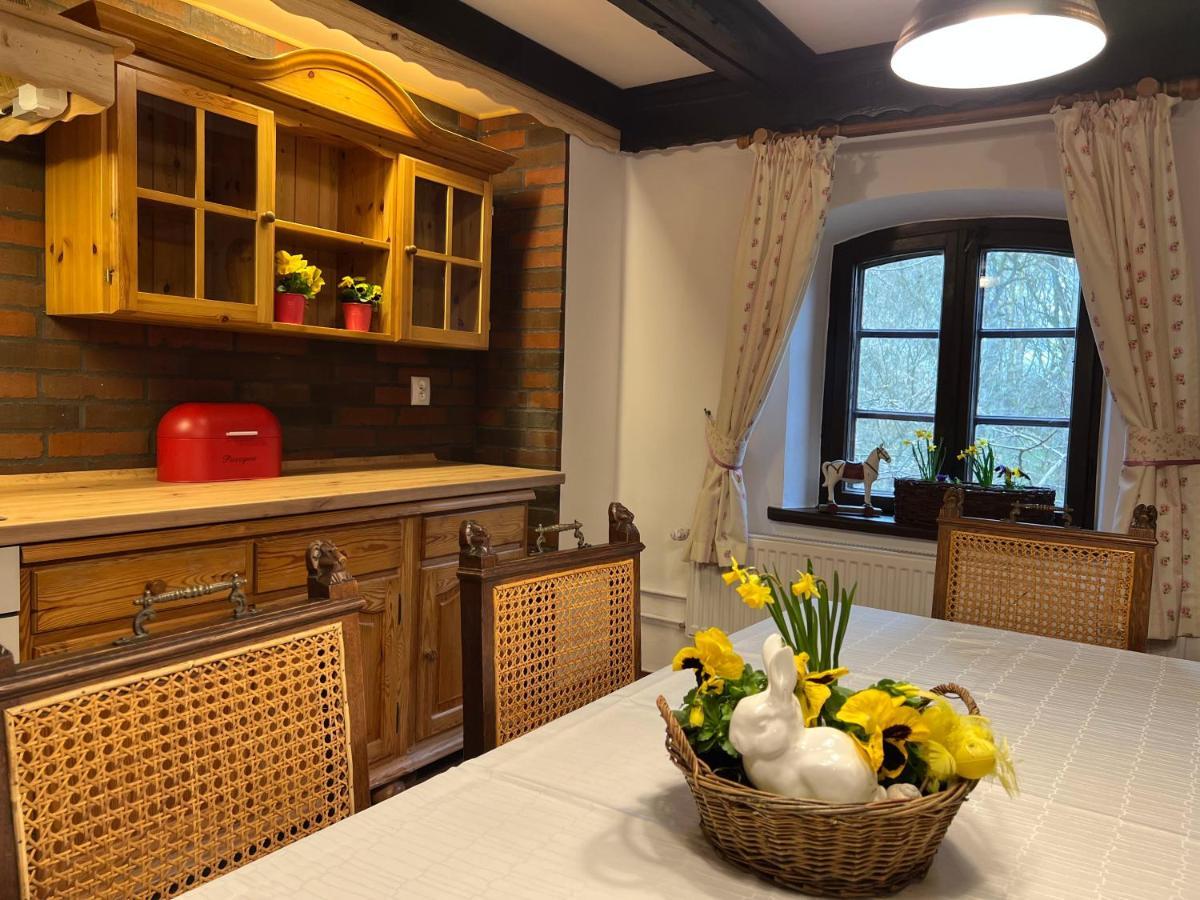 Apartament W Xix-Wiecznym Spichlerzu Nad Jeziorem Z Dostepem Do Parku I Widokiem Na Dworek Modrzewiowy Z 1823 Roku Szteklin Exteriör bild